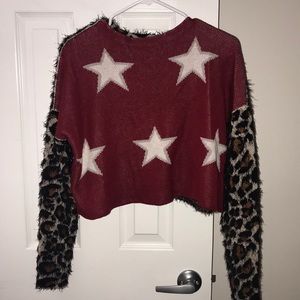 Crop top 4th of July sweater!